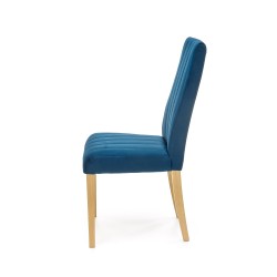 'DIEGO 3 Honey Oak Chair / Quilted Velvet Stripes - MONOLITH 77' 'DIEGO 3 Honey Oak Chair / Quilted Velvet Stripes - MONOLITH 77'