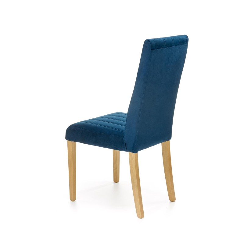 'DIEGO 3 Honey Oak Chair / Quilted Velvet Stripes - MONOLITH 77' 'DIEGO 3 Honey Oak Chair / Quilted Velvet Stripes - MONOLITH 77'