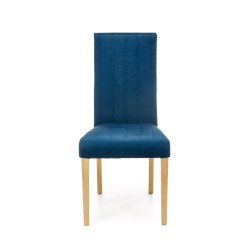 'DIEGO 3 Honey Oak Chair / Quilted Velvet Stripes - MONOLITH 77' 'DIEGO 3 Honey Oak Chair / Quilted Velvet Stripes - MONOLITH 77'
