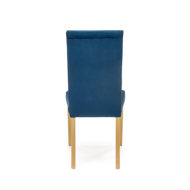 'DIEGO 3 Honey Oak Chair / Quilted Velvet Stripes - MONOLITH 77' 'DIEGO 3 Honey Oak Chair / Quilted Velvet Stripes - MONOLITH 77'