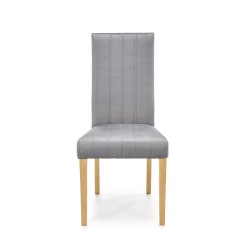 'DIEGO 3 Honey Oak Chair / Quilted Velvet Stripes - MONOLITH 85' 'DIEGO 3 Honey Oak Chair / Quilted Velvet Stripes - MONOLITH 85'