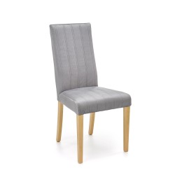 'DIEGO 3 Honey Oak Chair / Quilted Velvet Stripes - MONOLITH 85' 'DIEGO 3 Honey Oak Chair / Quilted Velvet Stripes - MONOLITH 85'