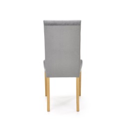 'DIEGO 3 Honey Oak Chair / Quilted Velvet Stripes - MONOLITH 85' 'DIEGO 3 Honey Oak Chair / Quilted Velvet Stripes - MONOLITH 85'