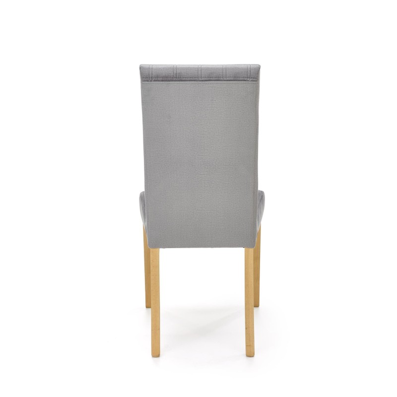 'DIEGO 3 Honey Oak Chair / Quilted Velvet Stripes - MONOLITH 85' 'DIEGO 3 Honey Oak Chair / Quilted Velvet Stripes - MONOLITH 85'
