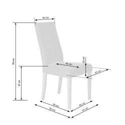 'DIEGO White Chair / Upholstered in Inari 91' 'DIEGO White Chair / Upholstered in Inari 91'