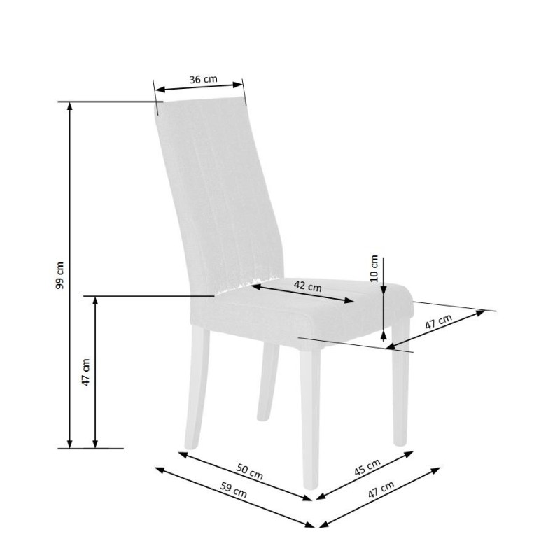 'DIEGO White Chair / Upholstered in Inari 91' 'DIEGO White Chair / Upholstered in Inari 91'