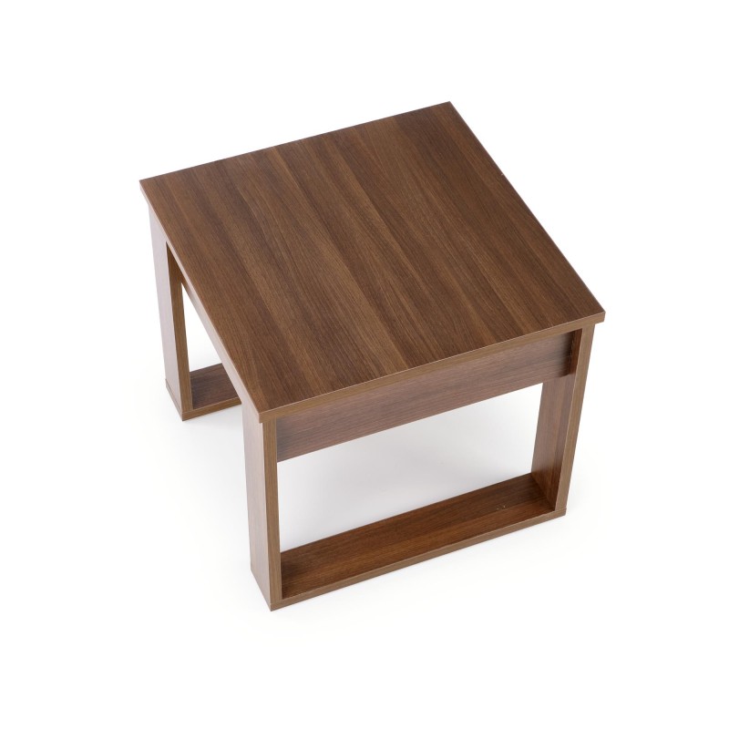 'NEA SQUARE Coffee Table Dark Walnut Color' 'NEA SQUARE Coffee Table Dark Walnut Color'
