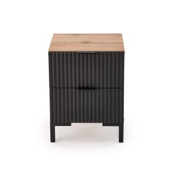 NELA szafka nocna, dąb craft - czarny (1p 1szt) NELA szafka nocna, dąb craft - czarny (1p 1szt)