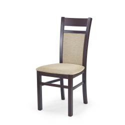 'GERARD2 Dark Walnut Chair / Upholstery: Torent Beige'