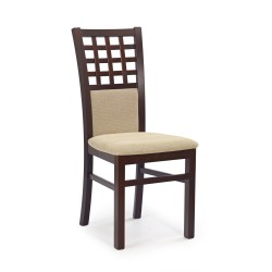 GERARD3 krzesło ciemny orzech / tap: Torent Beige (1p 2szt)