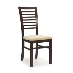 GERARD6 krzesło ciemny orzech / tap: Torent Beige (1p 2szt)
