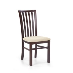 GERARD7 krzesło ciemny orzech / tap: Torent Beige (1p 2szt)