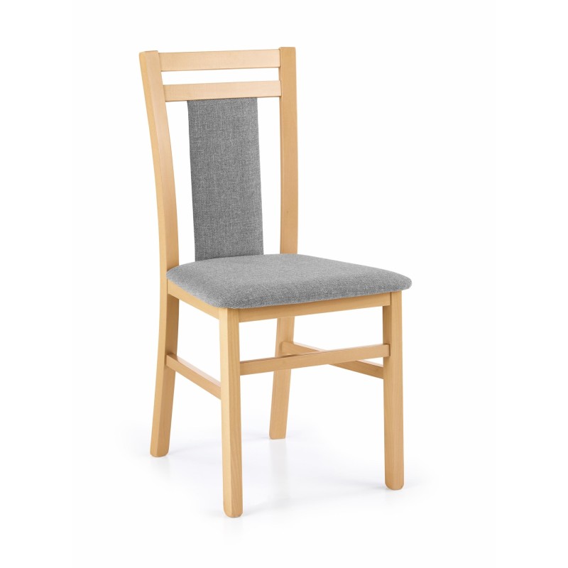 'HUBERT8 Honey Oak Chair / Upholstery: Inari 91' 'HUBERT8 Honey Oak Chair / Upholstery: Inari 91'