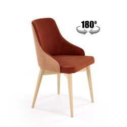 'MALAGA Cinnamon Chair / Upholstery: MAVEL 44 / STELAR 54'