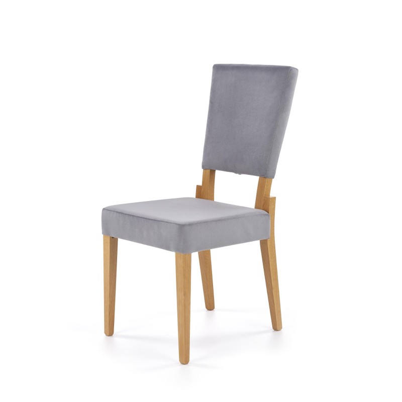 'SORBUS Chair, Upholstery - Ash Grey, Legs - Honey Oak' 'SORBUS Chair, Upholstery - Ash Grey, Legs - Honey Oak'