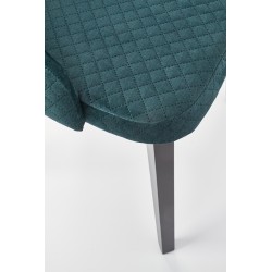'TOLEDO 3 Black Chair / Quilted Velvet Upholstery Diamond 4 - MONOLITH 37' 'TOLEDO 3 Black Chair / Quilted Velvet Upholstery Diamond 4 - MONOLITH 37'