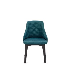 'TOLEDO 3 Black Chair / Quilted Velvet Upholstery Diamond 4 - MONOLITH 37' 'TOLEDO 3 Black Chair / Quilted Velvet Upholstery Diamond 4 - MONOLITH 37'