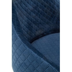 'TOLEDO 3 Black Chair / Quilted Velvet Upholstery Diamond 4 - MONOLITH 77' 'TOLEDO 3 Black Chair / Quilted Velvet Upholstery Diamond 4 - MONOLITH 77'