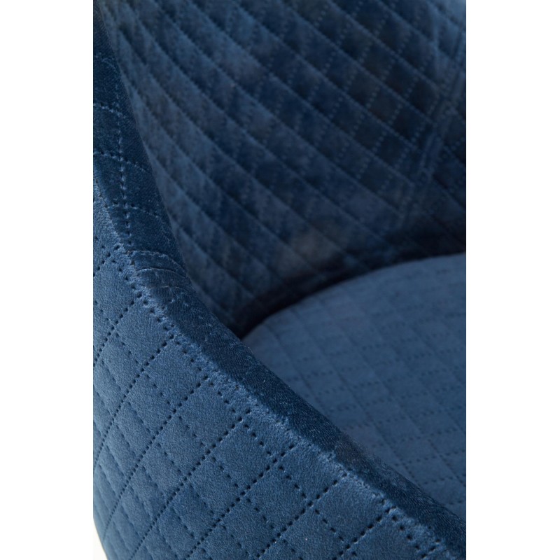 'TOLEDO 3 Black Chair / Quilted Velvet Upholstery Diamond 4 - MONOLITH 77' 'TOLEDO 3 Black Chair / Quilted Velvet Upholstery Diamond 4 - MONOLITH 77'