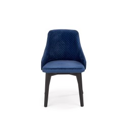 'TOLEDO 3 Black Chair / Quilted Velvet Upholstery Diamond 4 - MONOLITH 77' 'TOLEDO 3 Black Chair / Quilted Velvet Upholstery Diamond 4 - MONOLITH 77'