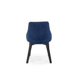 'TOLEDO 3 Black Chair / Quilted Velvet Upholstery Diamond 4 - MONOLITH 77' 'TOLEDO 3 Black Chair / Quilted Velvet Upholstery Diamond 4 - MONOLITH 77'