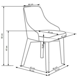 'TOLEDO White Chair / Upholstered in Inari 91' 'TOLEDO White Chair / Upholstered in Inari 91'