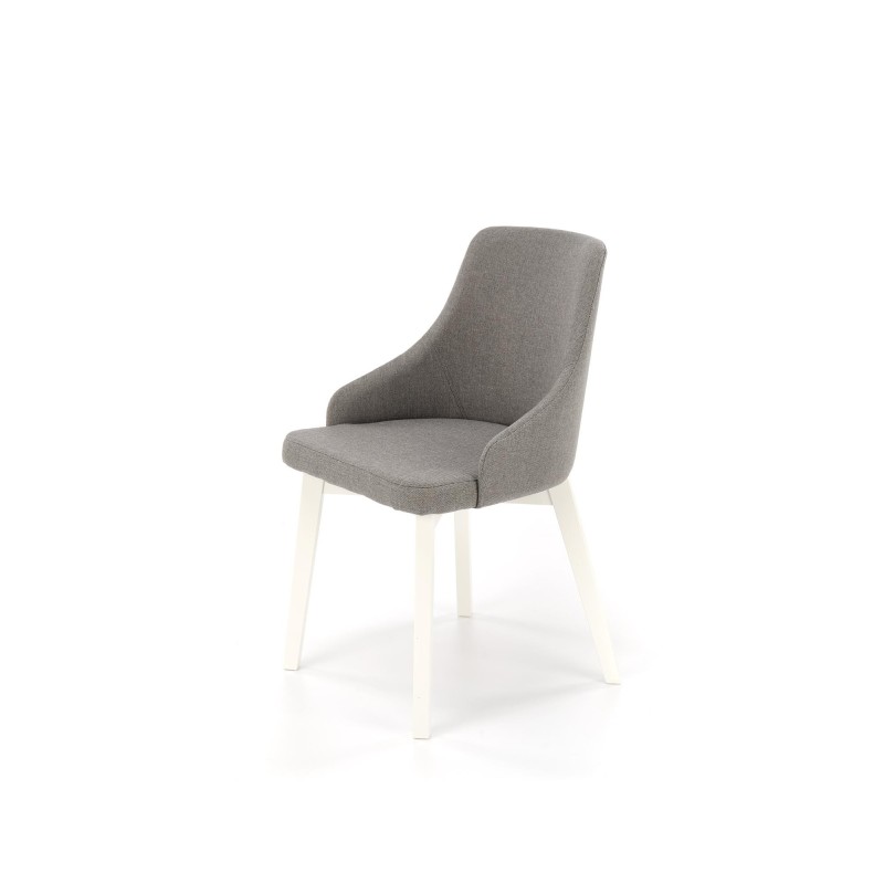 'TOLEDO White Chair / Upholstered in Inari 91' 'TOLEDO White Chair / Upholstered in Inari 91'