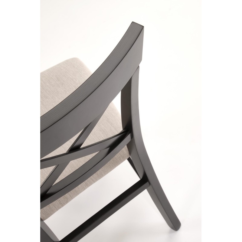 'TUTTI 2 Black Chair / Upholstery: Inari 22' 'TUTTI 2 Black Chair / Upholstery: Inari 22'