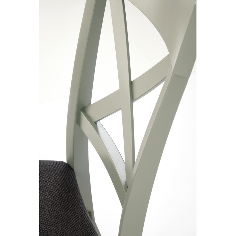 'TUTTI 2 Gray-Green Chair / Upholstery: Inari 95' 'TUTTI 2 Gray-Green Chair / Upholstery: Inari 95'