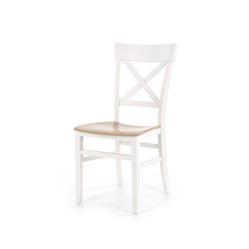 'TUTTI White Chair / Honey Oak' 'TUTTI White Chair / Honey Oak'