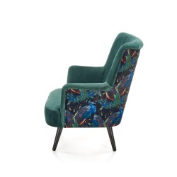 'PAGONI Relaxation Armchair in Dark Green / Black' 'PAGONI Relaxation Armchair in Dark Green / Black'