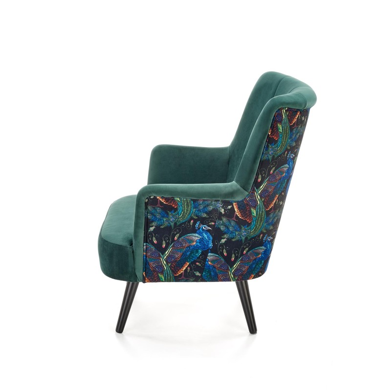 'PAGONI Relaxation Armchair in Dark Green / Black' 'PAGONI Relaxation Armchair in Dark Green / Black'