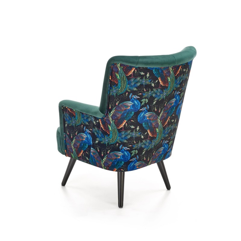 'PAGONI Relaxation Armchair in Dark Green / Black' 'PAGONI Relaxation Armchair in Dark Green / Black'