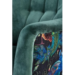 'PAGONI Relaxation Armchair in Dark Green / Black' 'PAGONI Relaxation Armchair in Dark Green / Black'