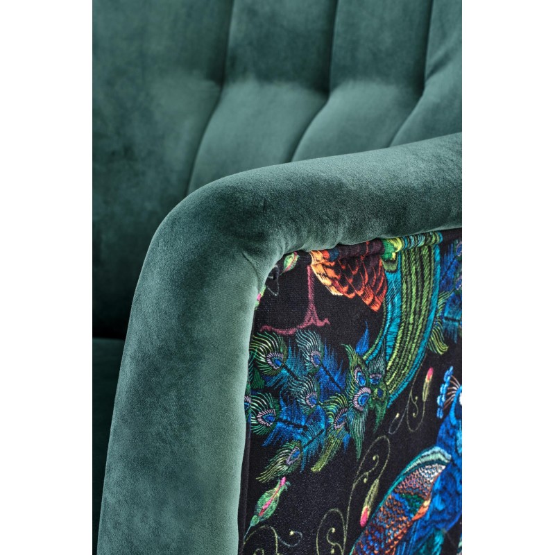 'PAGONI Relaxation Armchair in Dark Green / Black' 'PAGONI Relaxation Armchair in Dark Green / Black'