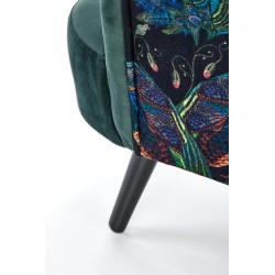'PAGONI Relaxation Armchair in Dark Green / Black' 'PAGONI Relaxation Armchair in Dark Green / Black'