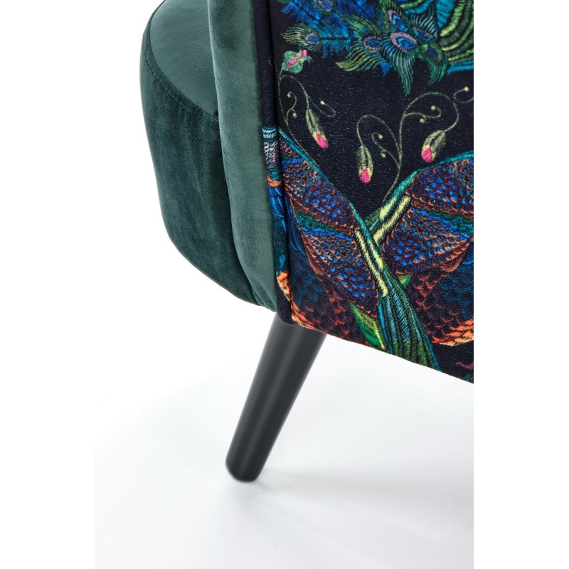 'PAGONI Relaxation Armchair in Dark Green / Black' 'PAGONI Relaxation Armchair in Dark Green / Black'