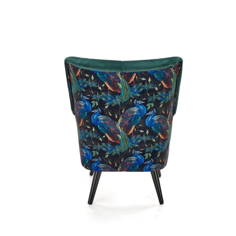 'PAGONI Relaxation Armchair in Dark Green / Black' 'PAGONI Relaxation Armchair in Dark Green / Black'