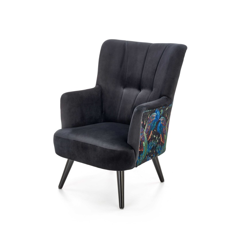'PAGONI Black Relaxation Armchair' 'PAGONI Black Relaxation Armchair'