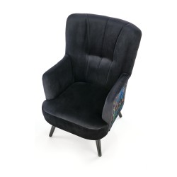 'PAGONI Black Relaxation Armchair' 'PAGONI Black Relaxation Armchair'