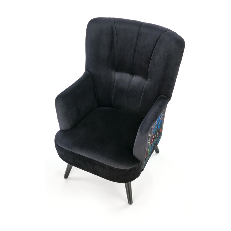 'PAGONI Black Relaxation Armchair' 'PAGONI Black Relaxation Armchair'
