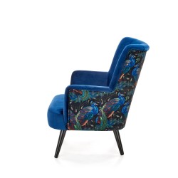'PAGONI Navy Blue / Black Relaxation Armchair' 'PAGONI Navy Blue / Black Relaxation Armchair'