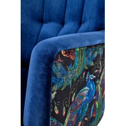 'PAGONI Navy Blue / Black Relaxation Armchair' 'PAGONI Navy Blue / Black Relaxation Armchair'