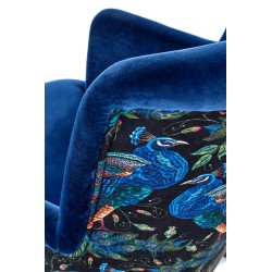 'PAGONI Navy Blue / Black Relaxation Armchair' 'PAGONI Navy Blue / Black Relaxation Armchair'