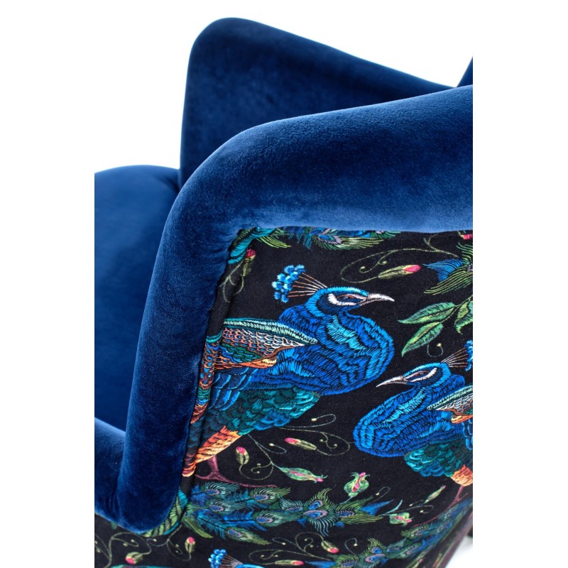'PAGONI Navy Blue / Black Relaxation Armchair' 'PAGONI Navy Blue / Black Relaxation Armchair'