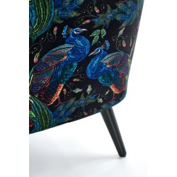 'PAGONI Navy Blue / Black Relaxation Armchair' 'PAGONI Navy Blue / Black Relaxation Armchair'