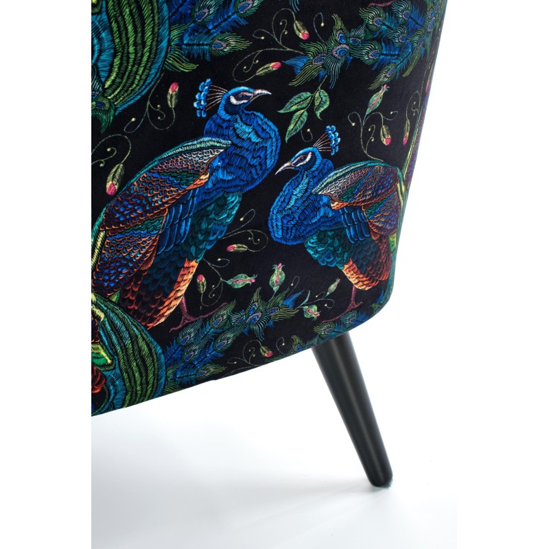 'PAGONI Navy Blue / Black Relaxation Armchair' 'PAGONI Navy Blue / Black Relaxation Armchair'