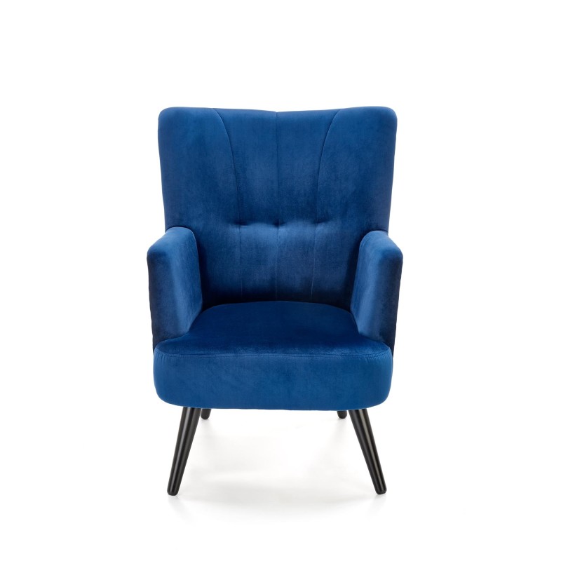'PAGONI Navy Blue / Black Relaxation Armchair' 'PAGONI Navy Blue / Black Relaxation Armchair'