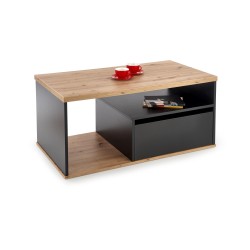 'PANTERA Coffee Table in Wotan Oak/Black Color'