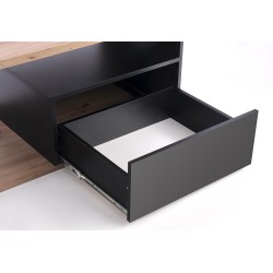 'PANTERA Coffee Table in Wotan Oak/Black Color' 'PANTERA Coffee Table in Wotan Oak/Black Color'
